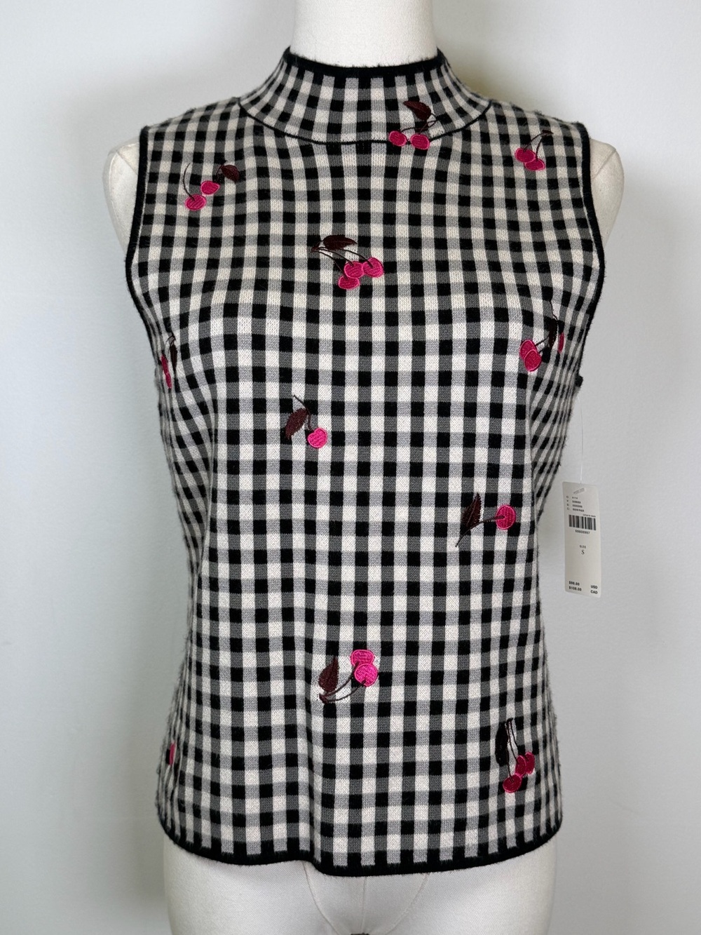 New! Maeve By Anthropologie Sleeveless Mock-Neck Sweater Tank Women’s Size Small